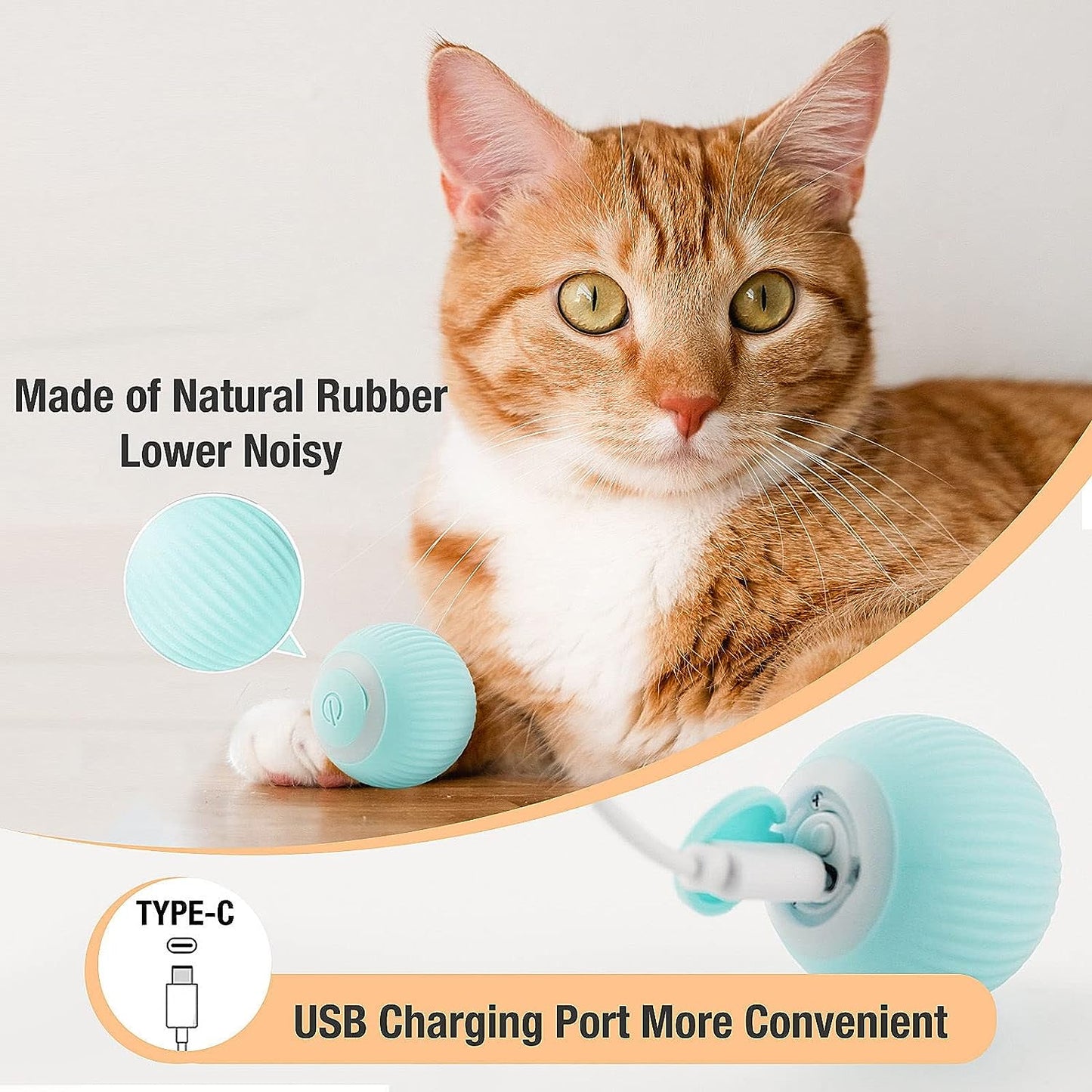 🐾 PurrSpin Ball – 360° Cat Fun!